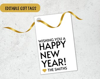 New Year Gift Tags, New Years Tags, New Year Gift Tags, 2025 Gift Tag