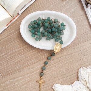 Green Aventurine Rosary | Catholic | Gemstone | Miraculous Medal | Baptism | Religious Gift | Beads | Confirmation Gift | First Communion