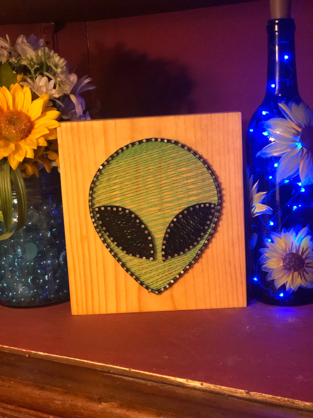 String. Alien Alien String Art - Etsy