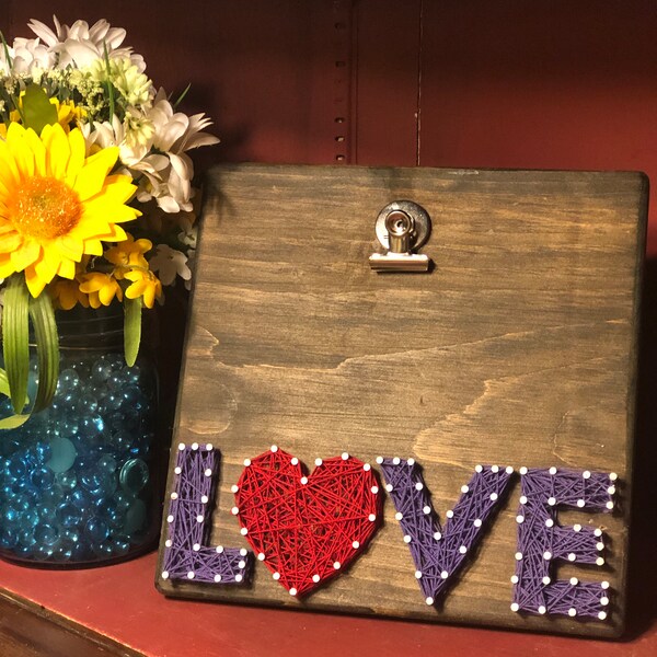 String Picture Holder Etsy