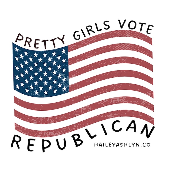 Pretty Girls Vote Republican PNG