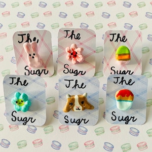 Handmade Clay Spring Pins