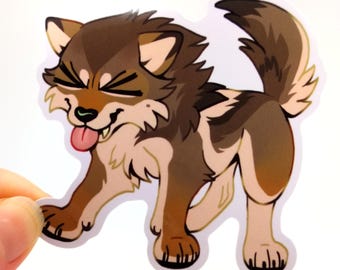 Sassy Wolf Sticker | Glossy Vinyl Decal