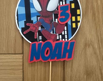 Adorno para tarta de Spiderman