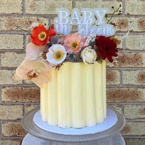 Baby in Bloom-Kuchen-Deckel
