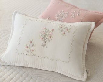 Baby Pillow, Hand Embroidered Baby Pillow, Babyshower Gift, New Baby Gift, Custom Gift Pillow, Crib Nursery Babyshower Gift, New Baby Gift