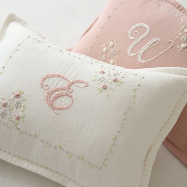 Emmy Embroidered Pillow main image 0