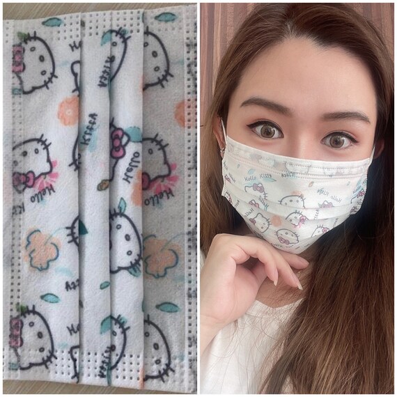 CUTE Cartoons Face Masks pack of 10 in 10 Different Designs Etsy