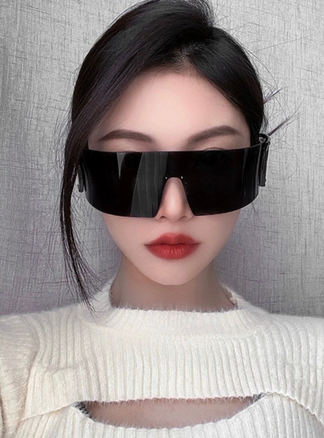 Unisex Thick Futuristic Visor Sunglasses Adult Sunglasses Etsy