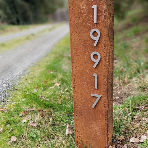 Driveway Address Sign House Address Address Plaque Vertical Etsy