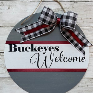 Ohio State Buckeyes Door Sign