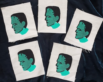 Patch Frankenstein brillant à coudre