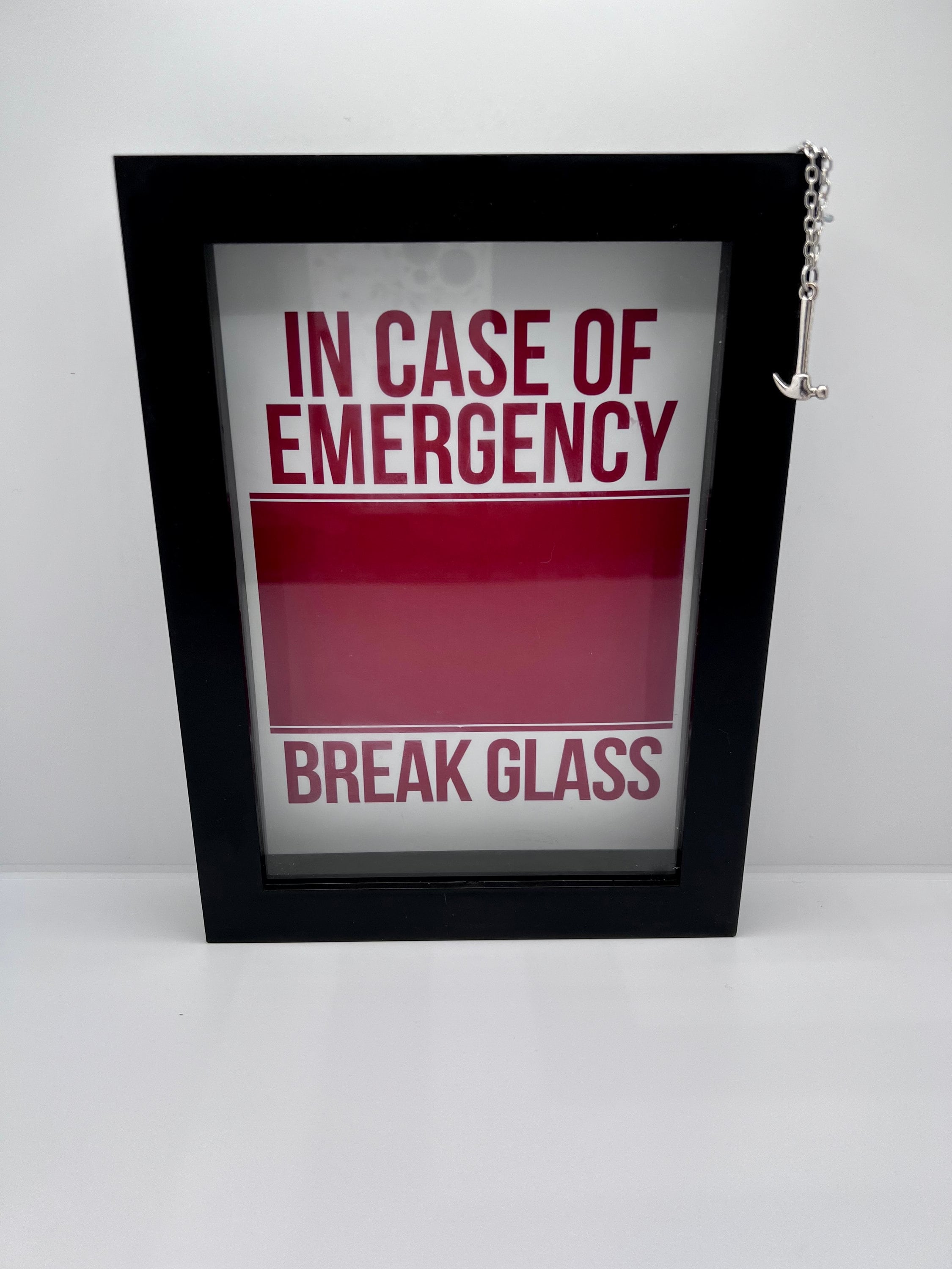 Break In Case Of Emergency Money Box CUSTOM - in Case of Emergency Break Glass - Etsy