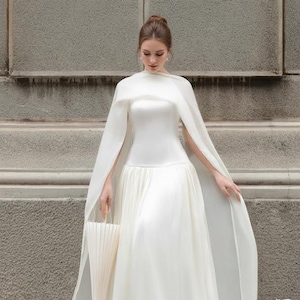 Demure White Gown - Etsy