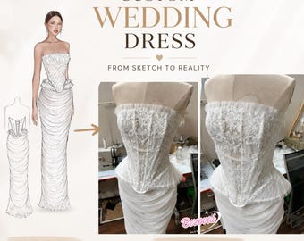 Custom Dress Made to Order Silk Dress Personalized Tailored Evening Gown Luxury Dress Bespoke Silk Dress Wedding Guest Custom Bridesmaid