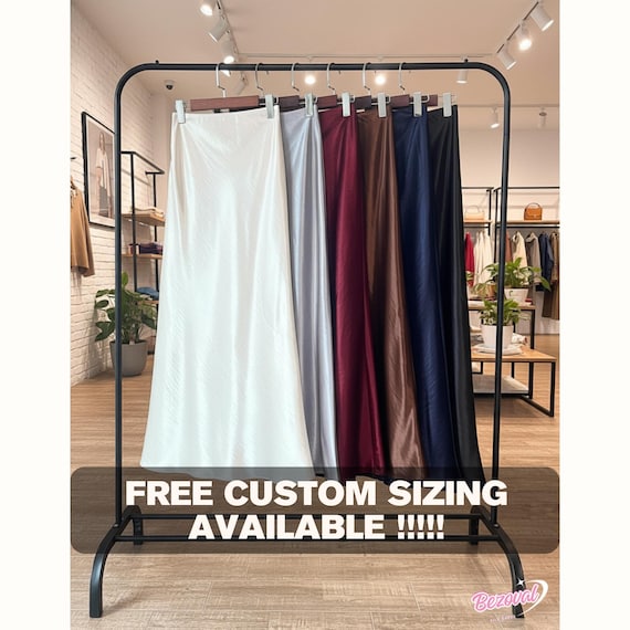 Custom Silk Skirt Handmade French Silk Skirt For Women Elegant A-Line Or Mermaid Skirt Tailor Made Midi Long Silk Minimalist Luxury Fashion
