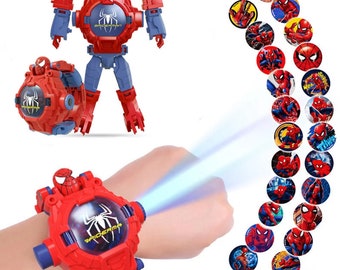 Spiderman projection watch kids