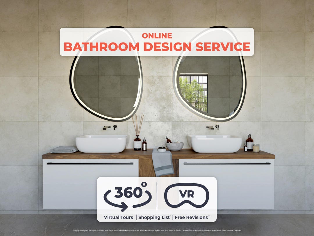Custom 3D Bathroom Design Service: Virtual Tour & VR Experience ...