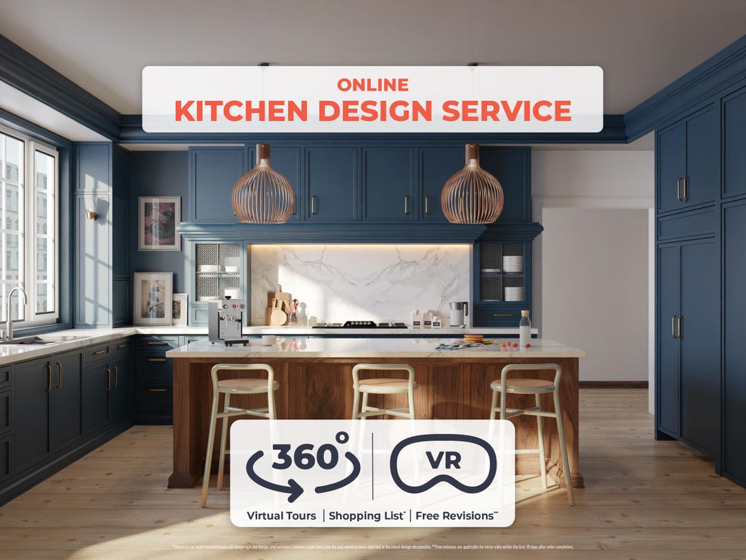3D Kitchen Design Service: Virtual Tour & Renovation (digital Product ...