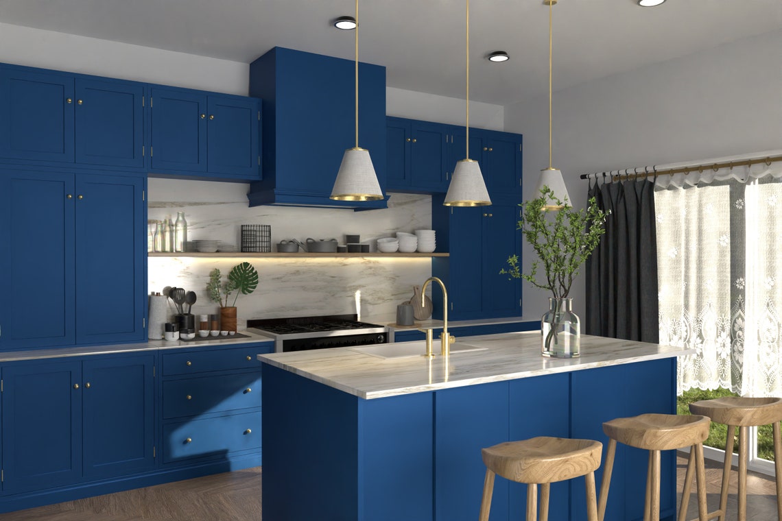 Online Kitchen Design Service, Kitchen Interior Designs, 3D Kitchen Rendering, Interior Design