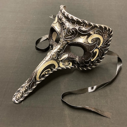 Men's Masquerade Long Nose Mask Vintage Style Etsy