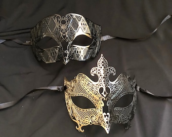 Couples Masquerade Ball Masks Gold And Black