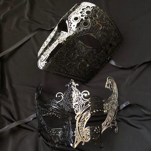 Luxury Couples Masks Venetian Masquerade Ball Masks