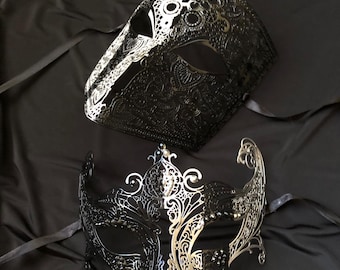 Luxury Couples Masks Venetian Masquerade Ball Masks