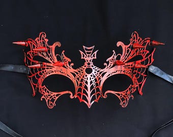Luxury Metal Dragon Mask with Spikes