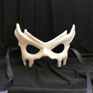 Unpainted Ghoul Mask Paper Mache DIY Bat Mask