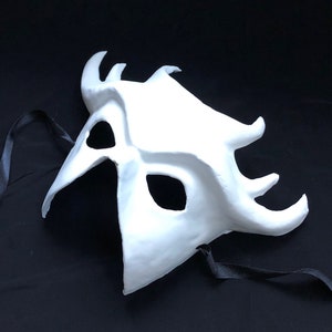 Paintable Horn Mask Paper Mache DIY Animal Mask