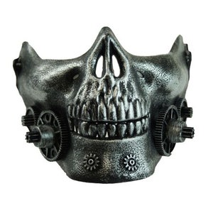 Silver Steampunk Skull Mouth Guard