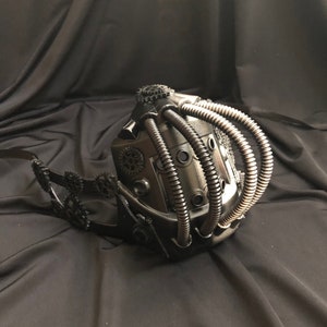 Steampunk Mouth Guard Black And Silver Burning Man Mask