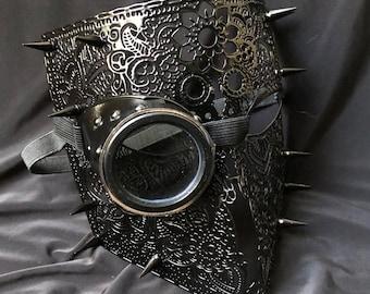 Masque steampunk en métal