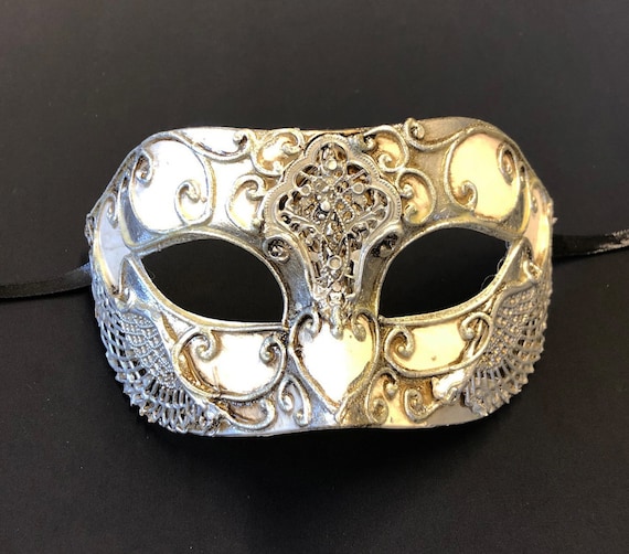 Masquerade Dark Angel Eyemask Adult Silver Masquerade Dark Angel Eyemask Adult Silver