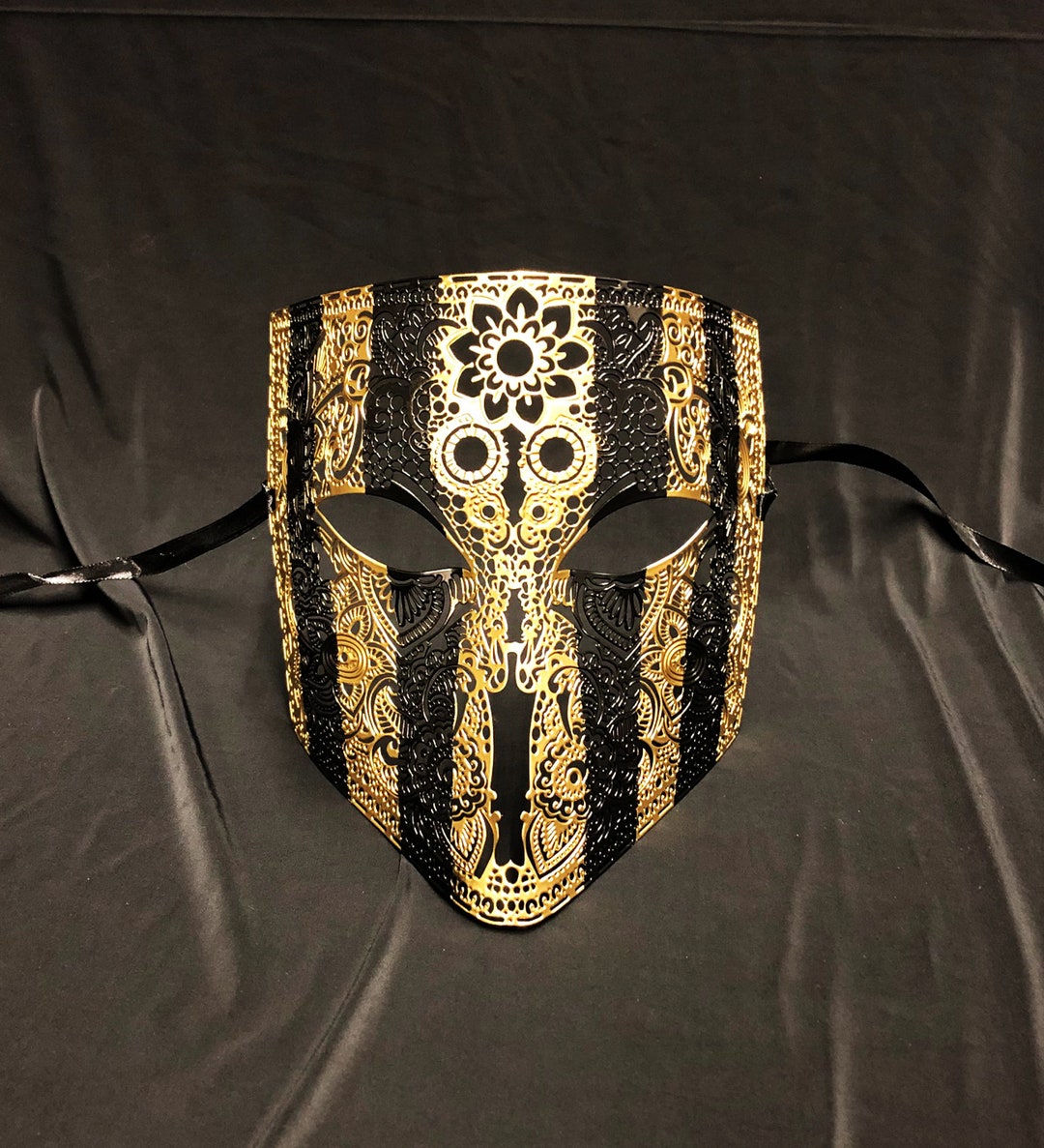 Masque Vénitien Homme Demi-masque Baroque - Design Fantôme De L'Opéra, Pour Bal Masqué, Cadeau Accessoire Costume Mascarade