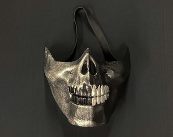 Half Skull Mask Halloween Zombie Mask