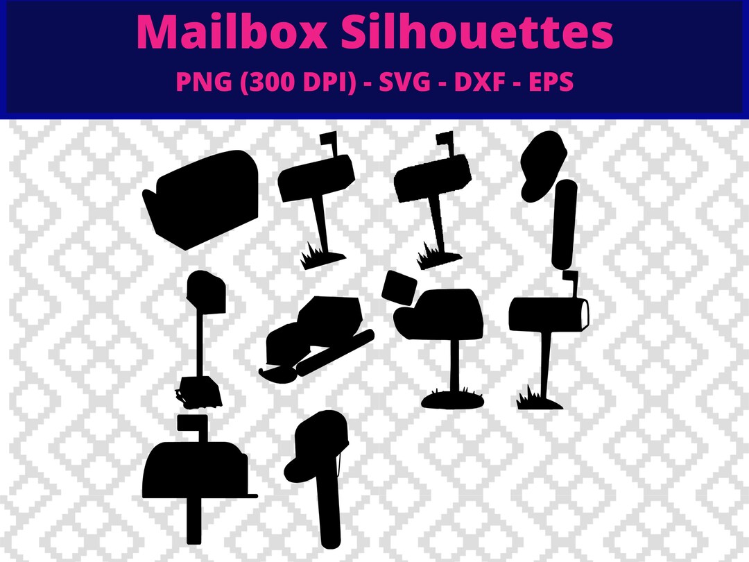Mailbox Svg Mailbox Monogram Silhouette Mailbox Svg Files - Etsy