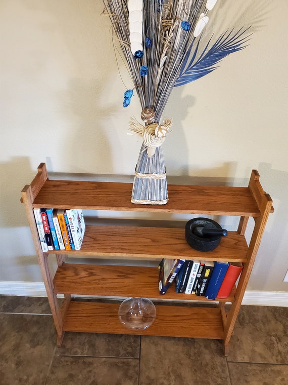 Solid Oak Bookcase Solid Wood Bookcase Hardwood Bookcase Etsy