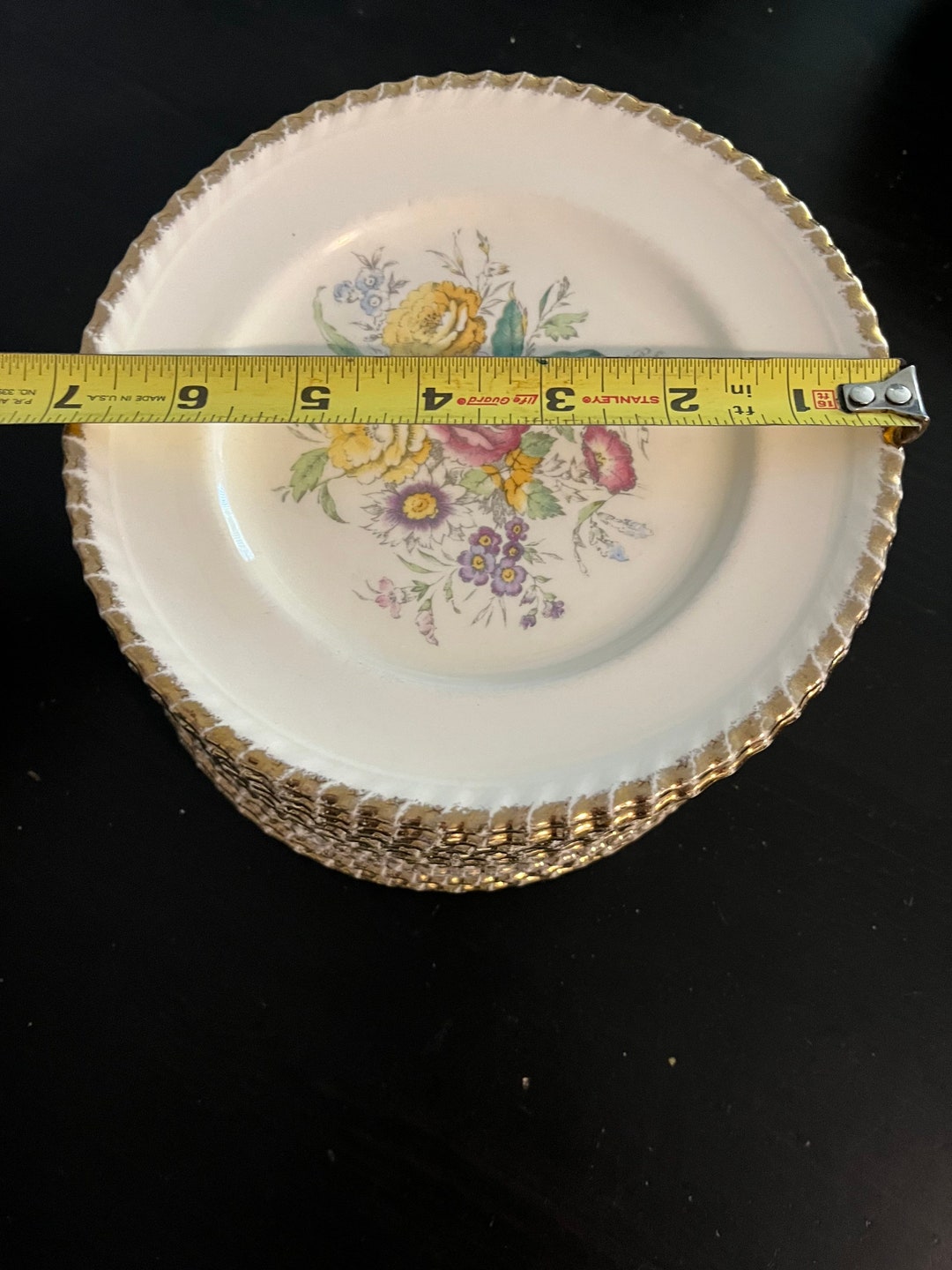 Vintage 1960s Bone China Dessert Plates Breath Ospring Etsy