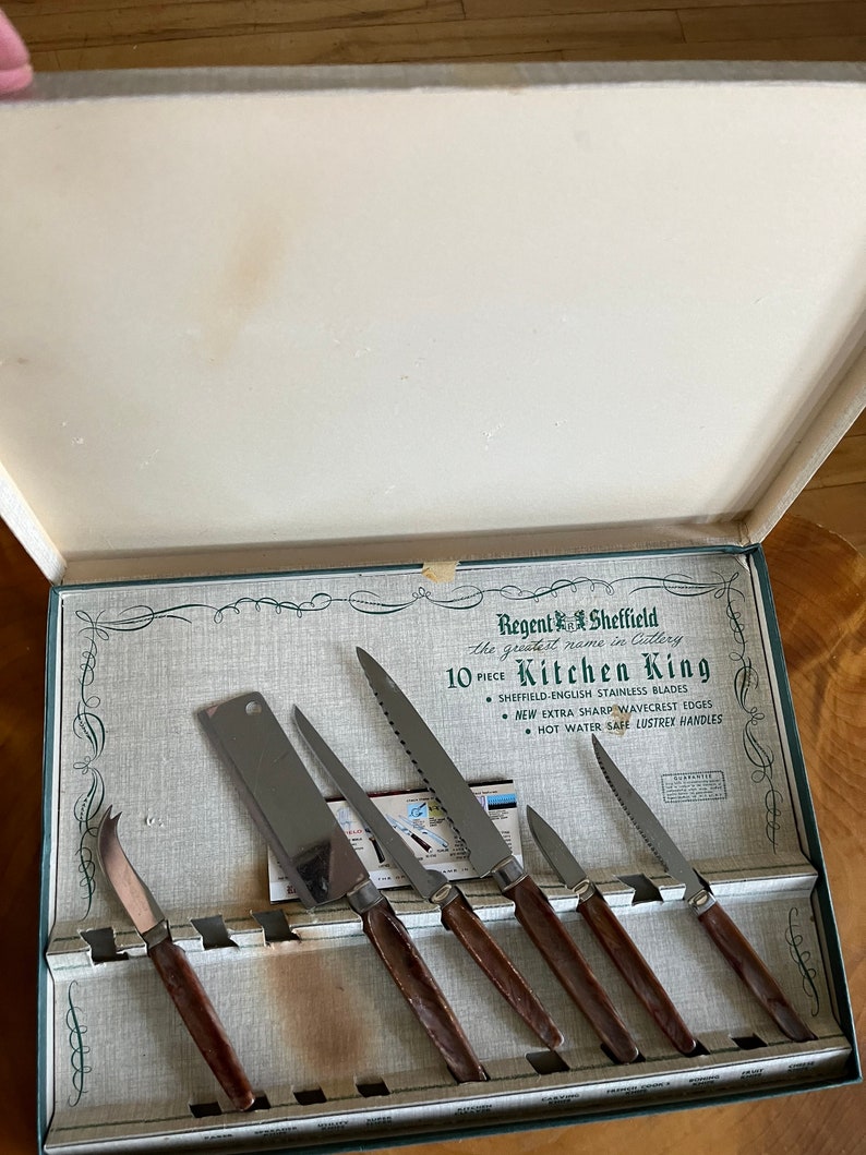 Regent Sheffield Knives Part of a Set Etsy