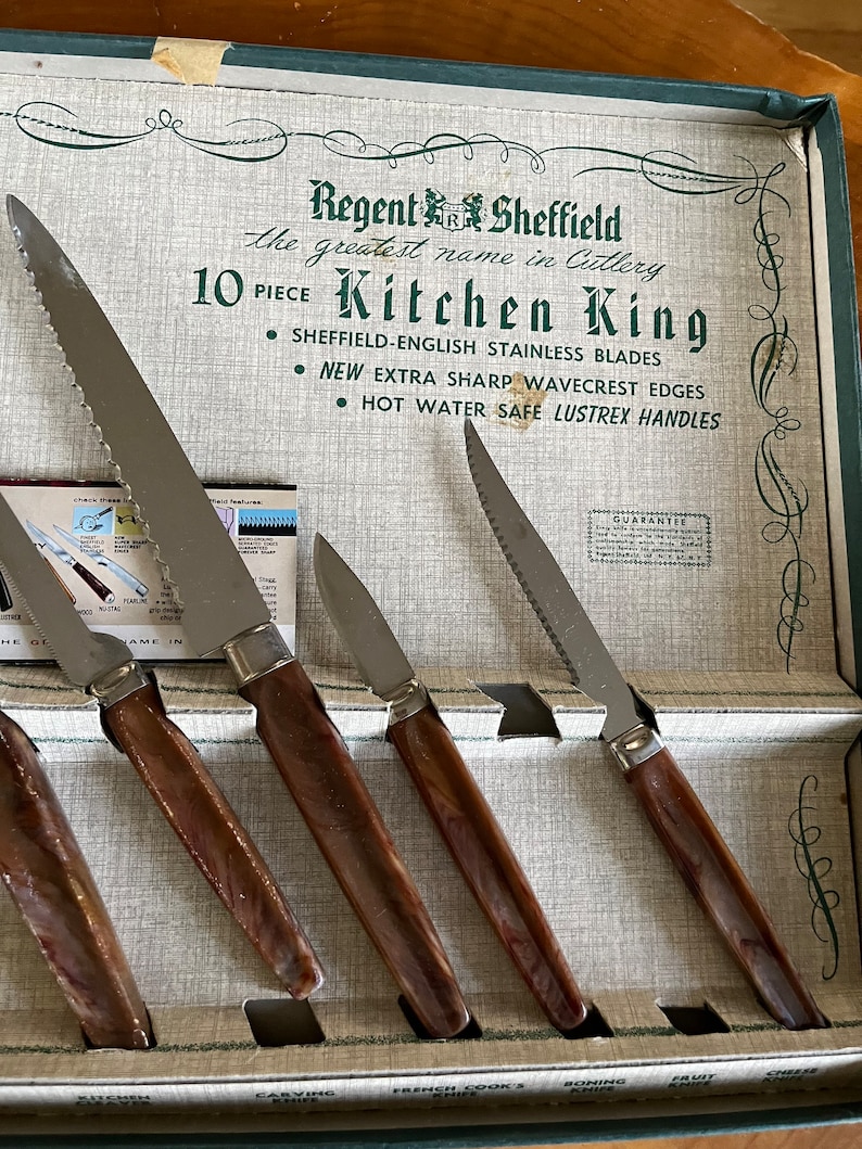 Regent Sheffield Knives Part of a Set Etsy