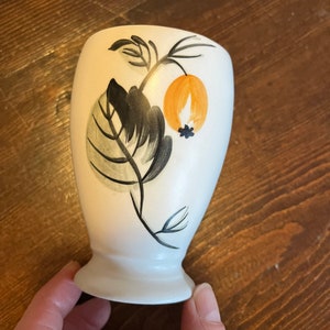 Hand-Painted Porcelain Sake Cup or Ikebana Vase - Made in England