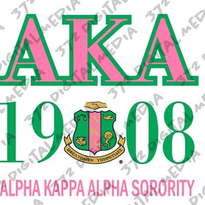 Alpha Kappa Alpha Digital Download, High Res Vector SVG, Png, Pdf, EPS | Instant DL - Team Logos