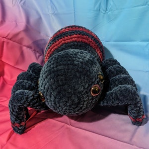 Handmade crochet spider