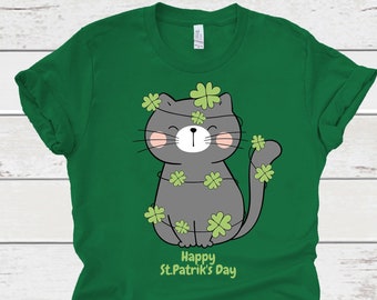 Rainbow Lucky Clover Irish Kitty & Dog Shamrock St Patricks Day Singlet Rainbow Lucky Clover Irish Kitty & Dog Shamrock St Patricks Day Singlet