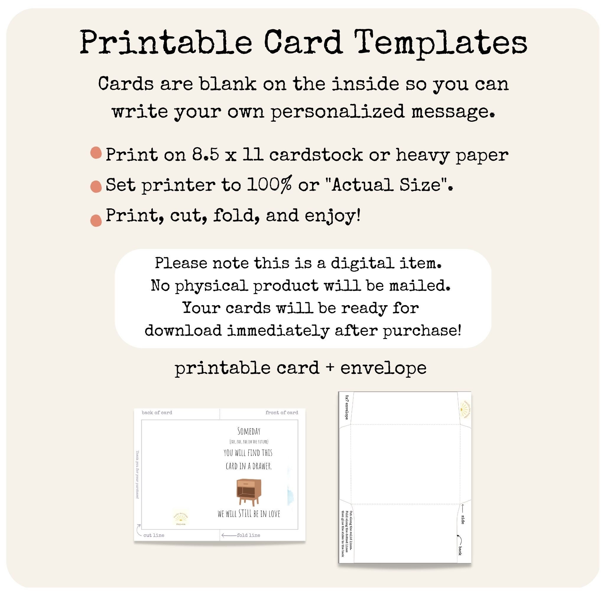 Someday You ll Find This Card in A Drawer Card Card for Etsy