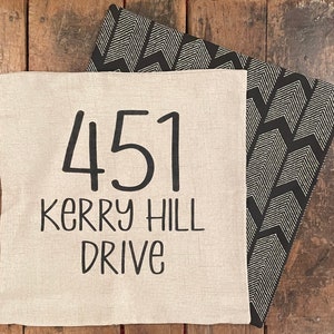 Street Address Pillowcase