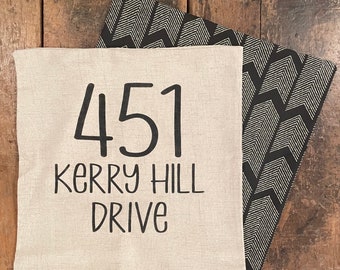 Street Address Pillowcase