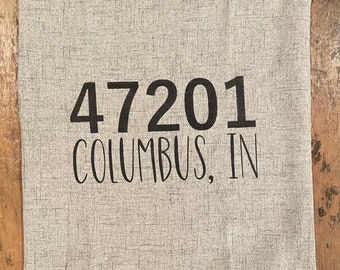 Zip Code Pillowcase